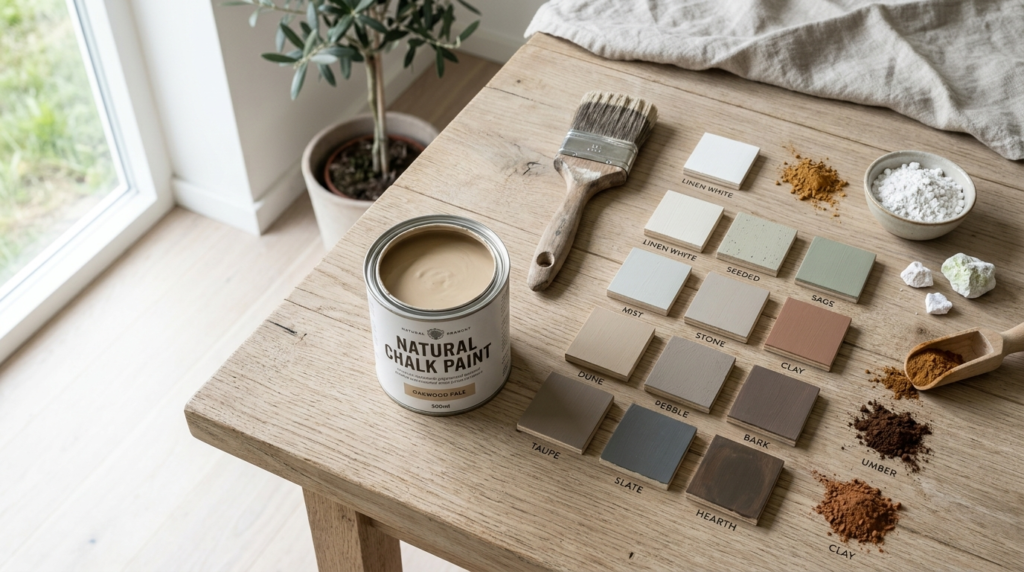 Flat lay product photography, 16:9 aspect ratio. Arranged co